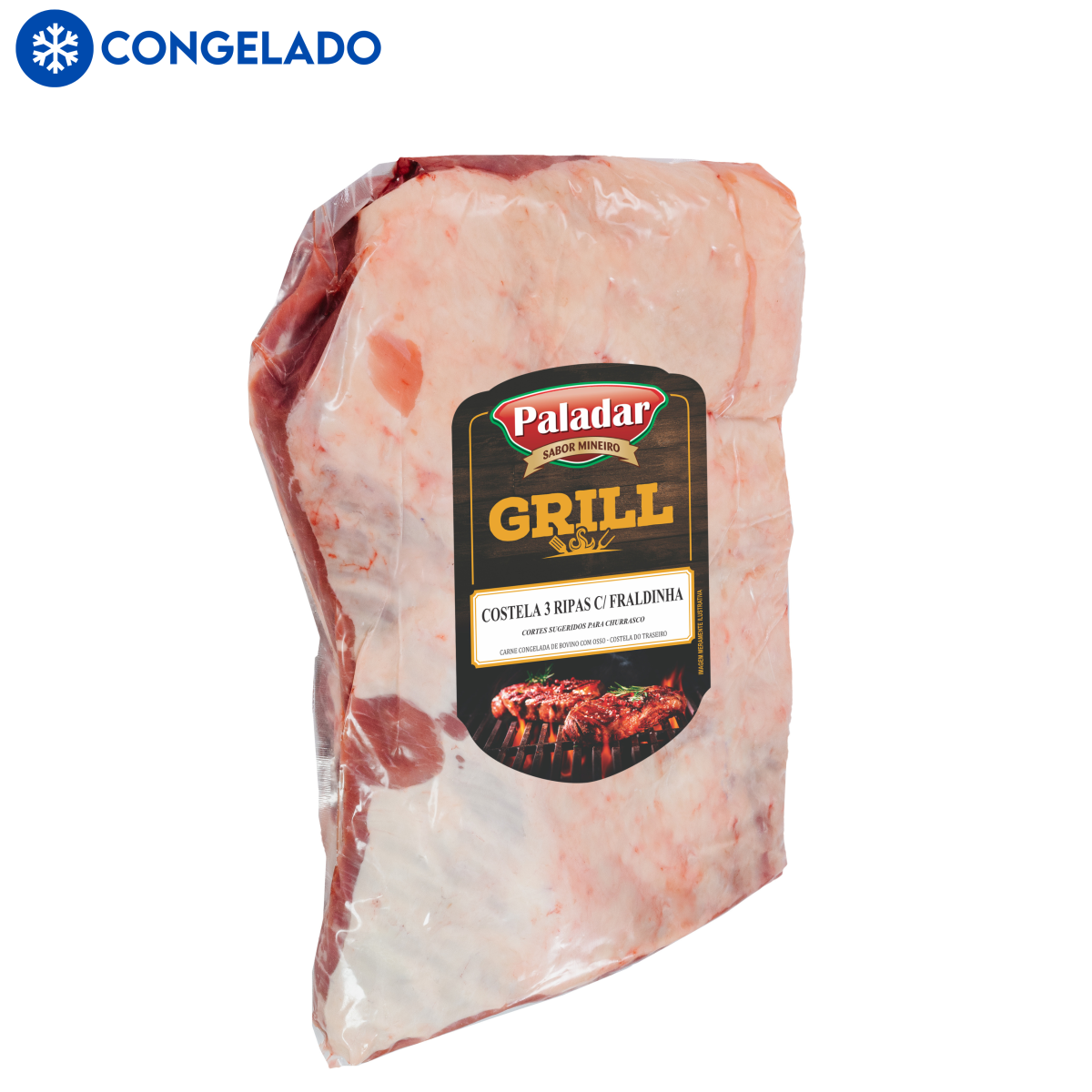 COSTELA TRES RIPAS C/ FRALDINHA GRILL CONGELADA - Imagem 1